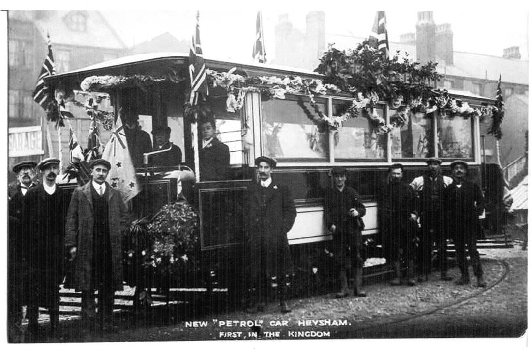 the UK&#39;s first petrol tram